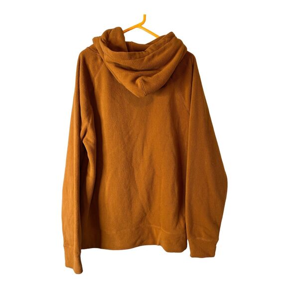 MENS XLarge AEROPOSTALE Fleece Hoodie Pullover Burnt Orange NWT - Picture 2 of 4